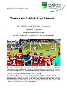 Einladung Pfingstturnier 2026 Preview